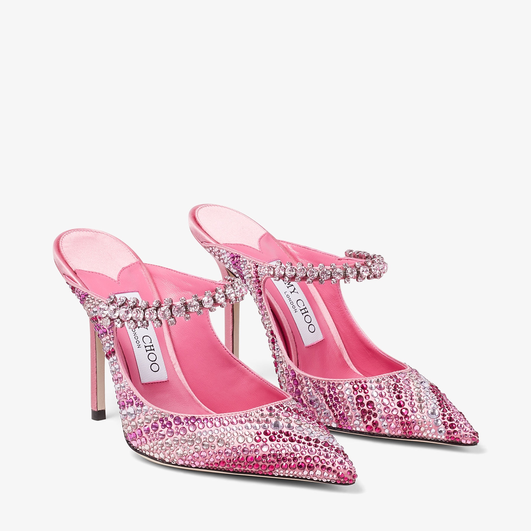 Bing 100
Candy Pink Satin Mules - 3