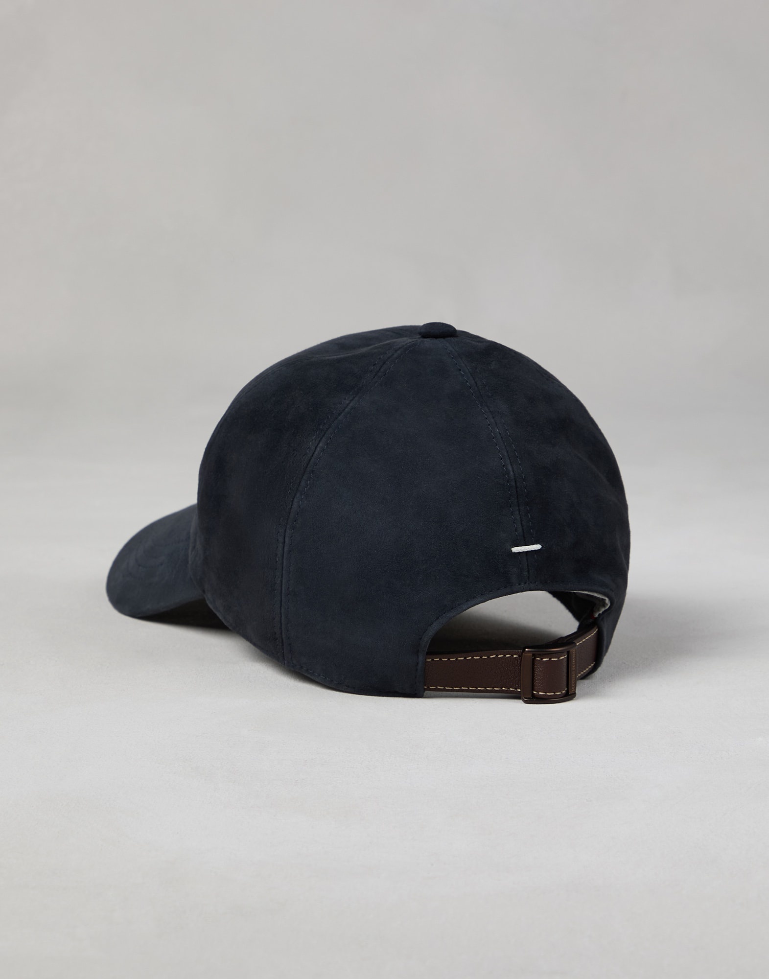Lightweight suede baseball cap with embroidered logo - 2