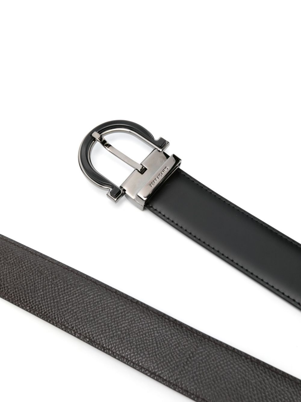 Gancini reversible leather belt - 2