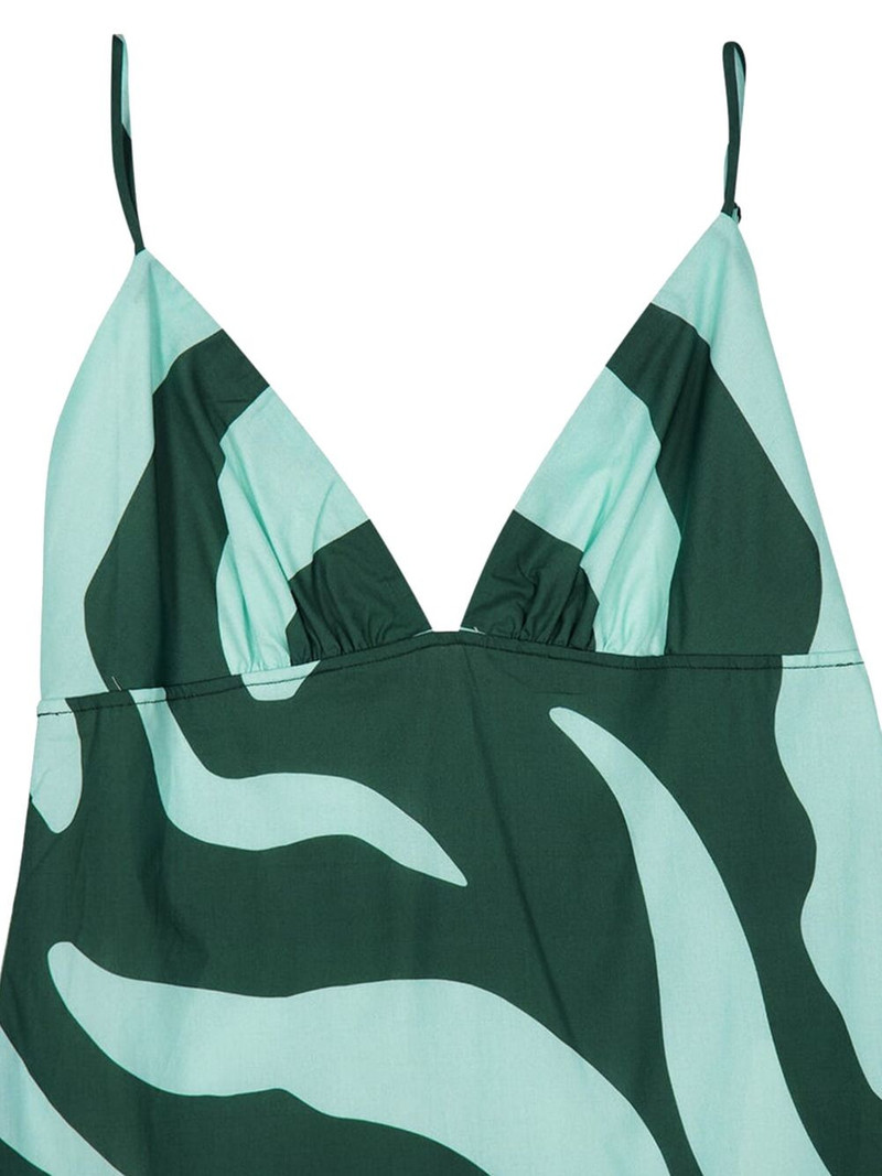 Johanna Ortiz zebra-print tiered maxi dress outlook
