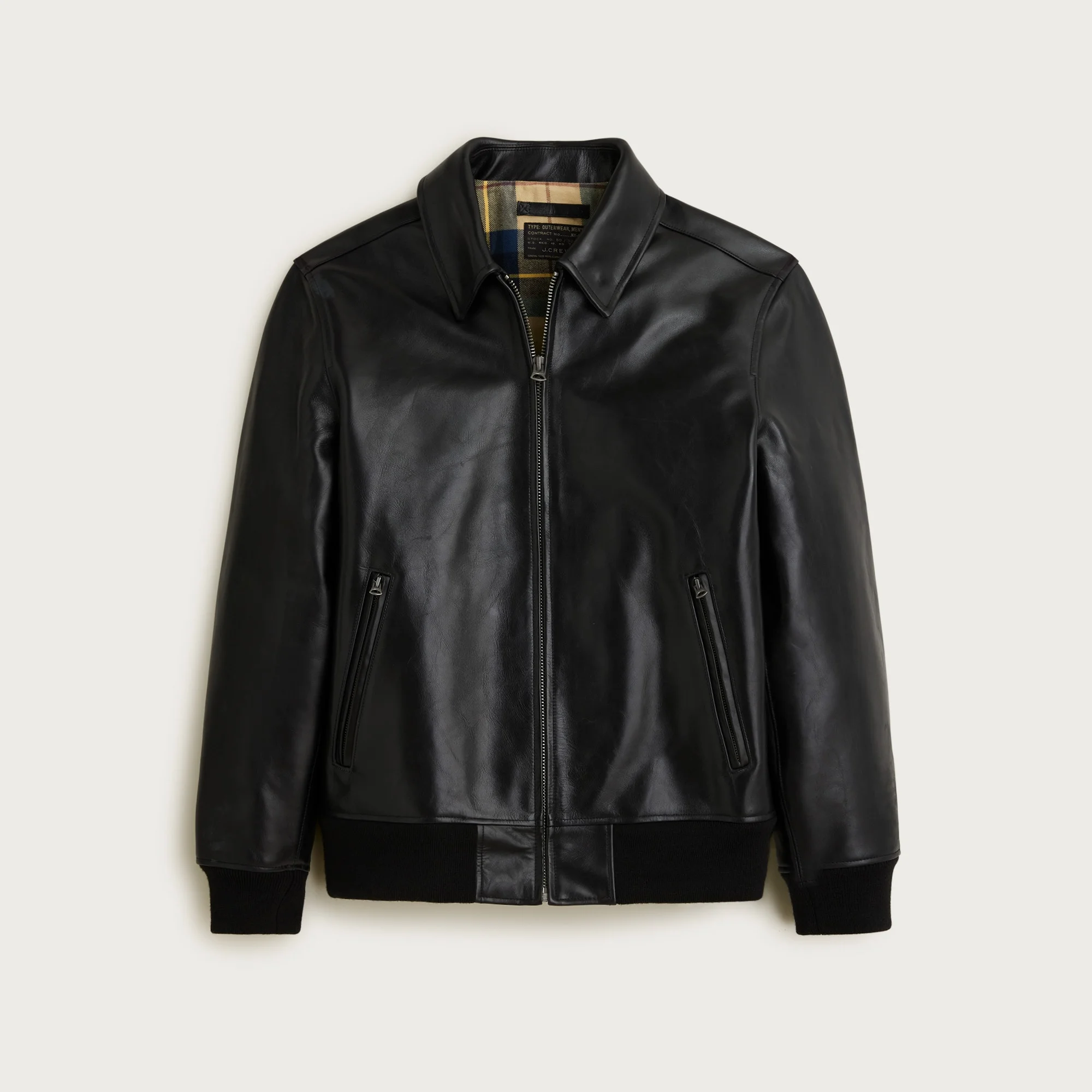 Limited-edition flight jacket in Italian leather - 1