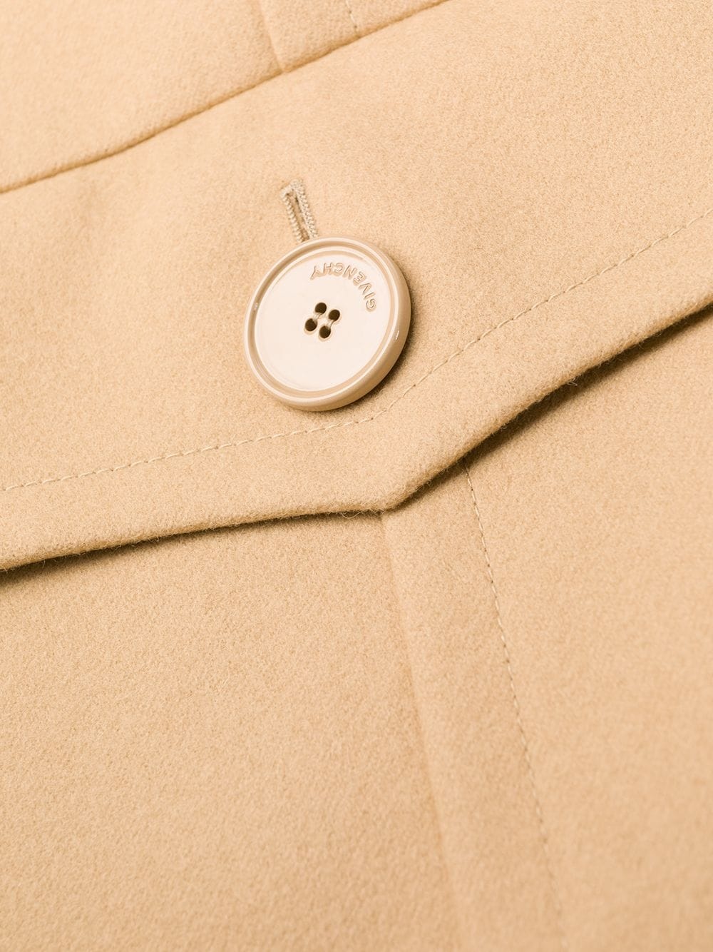 camel double-breasted coat - 8