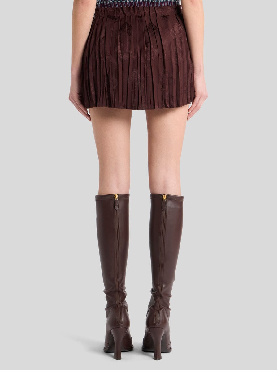 PLEATED WOOL-BLEND MINI SKIRT - 5