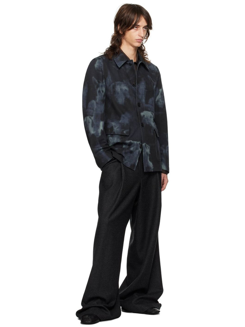 Dries Van Noten Blue Printed Jacket outlook