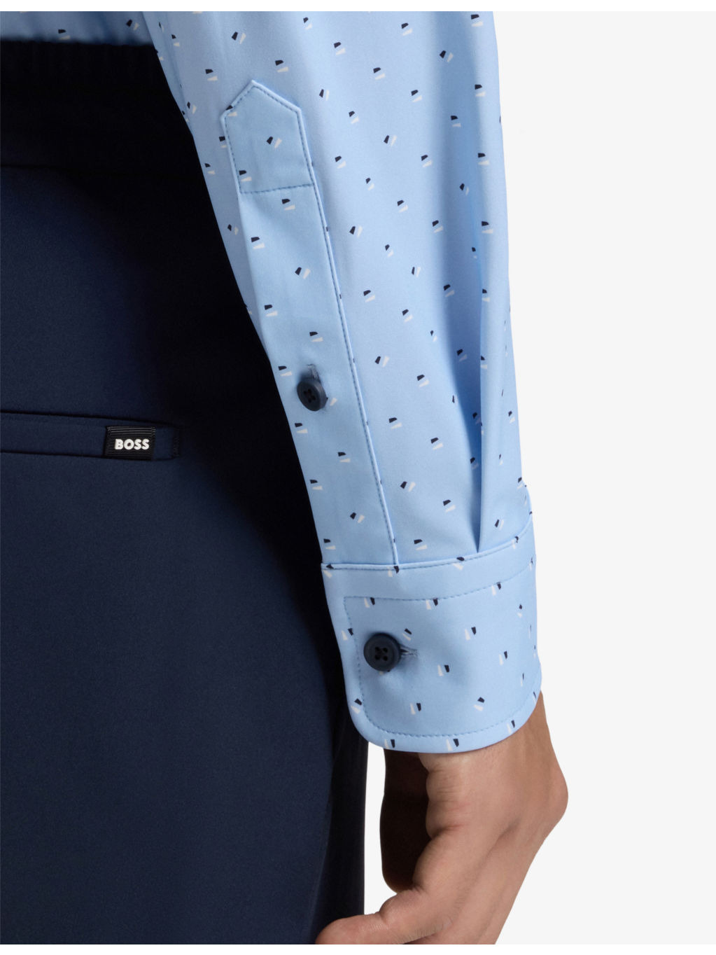 Long-Sleeved Slim-Fit Stretch-Jersey Shirt - 5