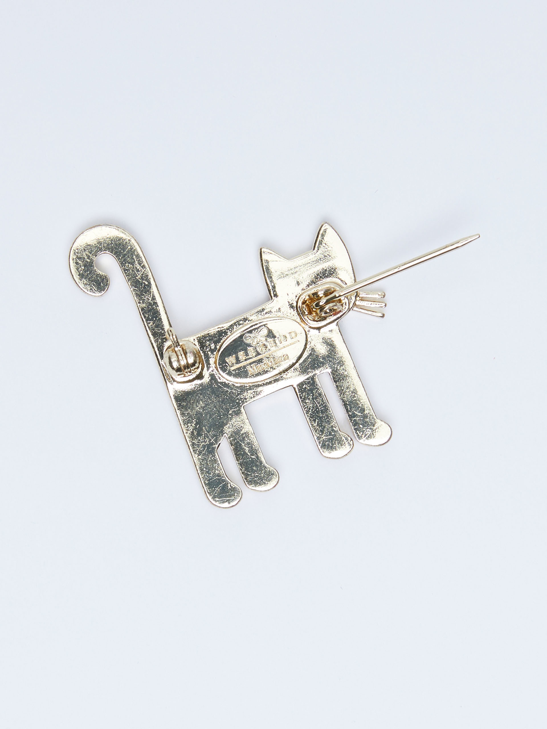 GERARDA Metal and glass brooch - 2