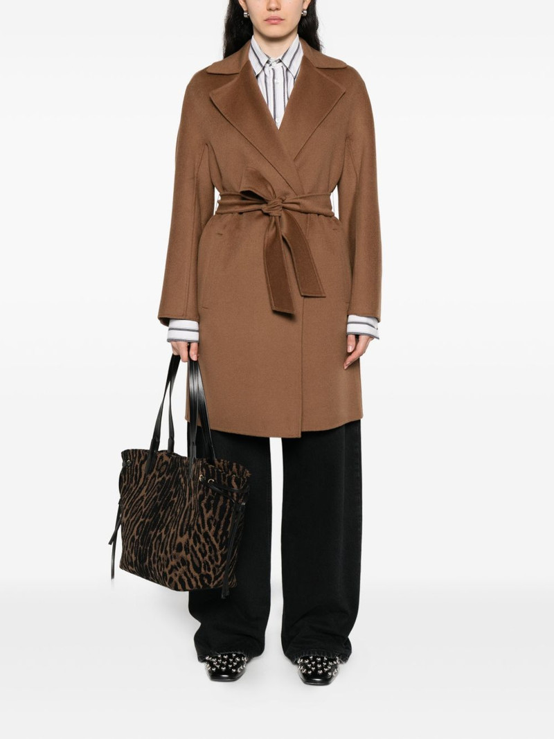 Max Mara belted single-breasted coat outlook