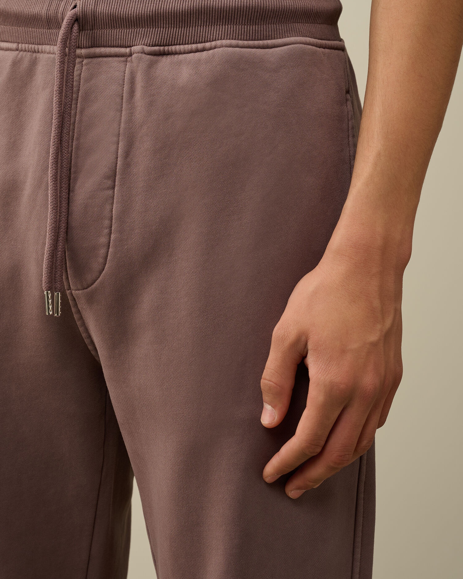 Brushed and Emerized Diagonal Fleece Cargo Sweatpants - 4