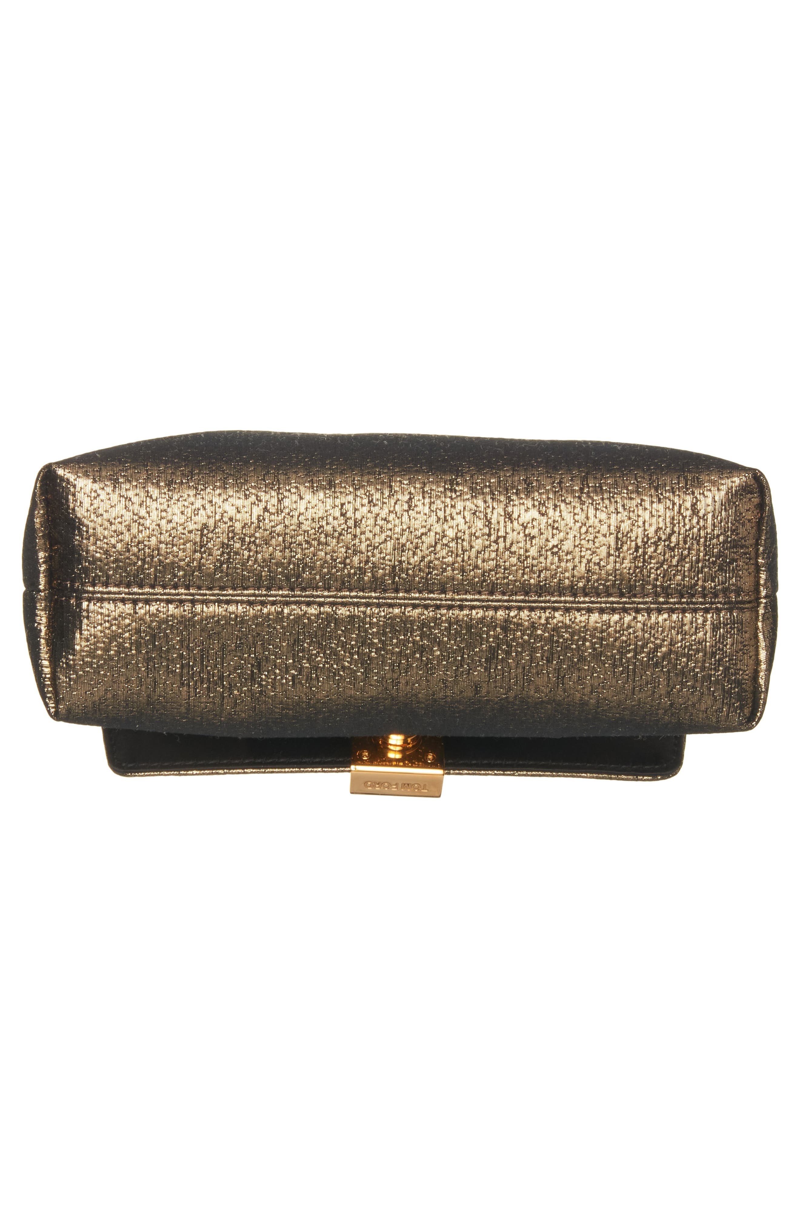 TOM FORD Mini Nobile Hammered Lamé Clutch in 1Y014 Dark Gold at Nordstrom - 6