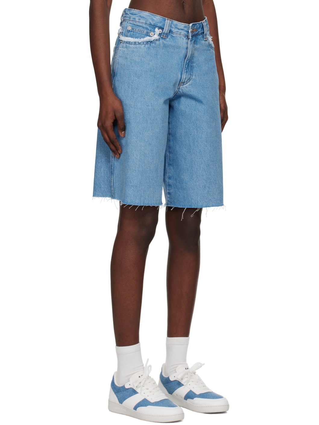 Blue Beverly Denim Shorts - 2