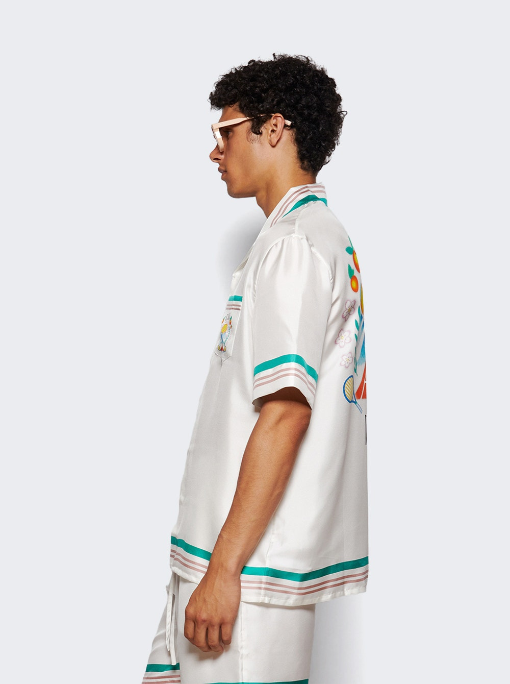 Cuban Collar Short Sleeve Shirt Casa Way - 3