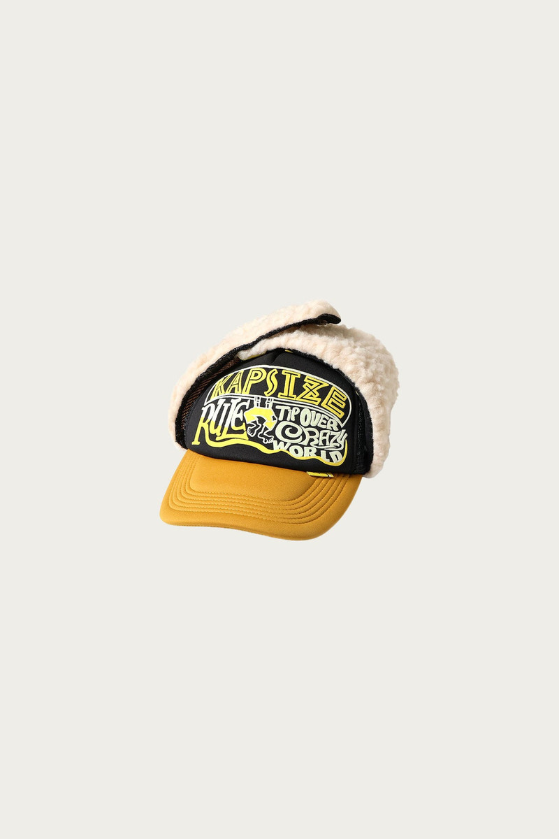 Kapital KAPSIZE RULEpt LUMBER Track CAP - Black/Gold outlook