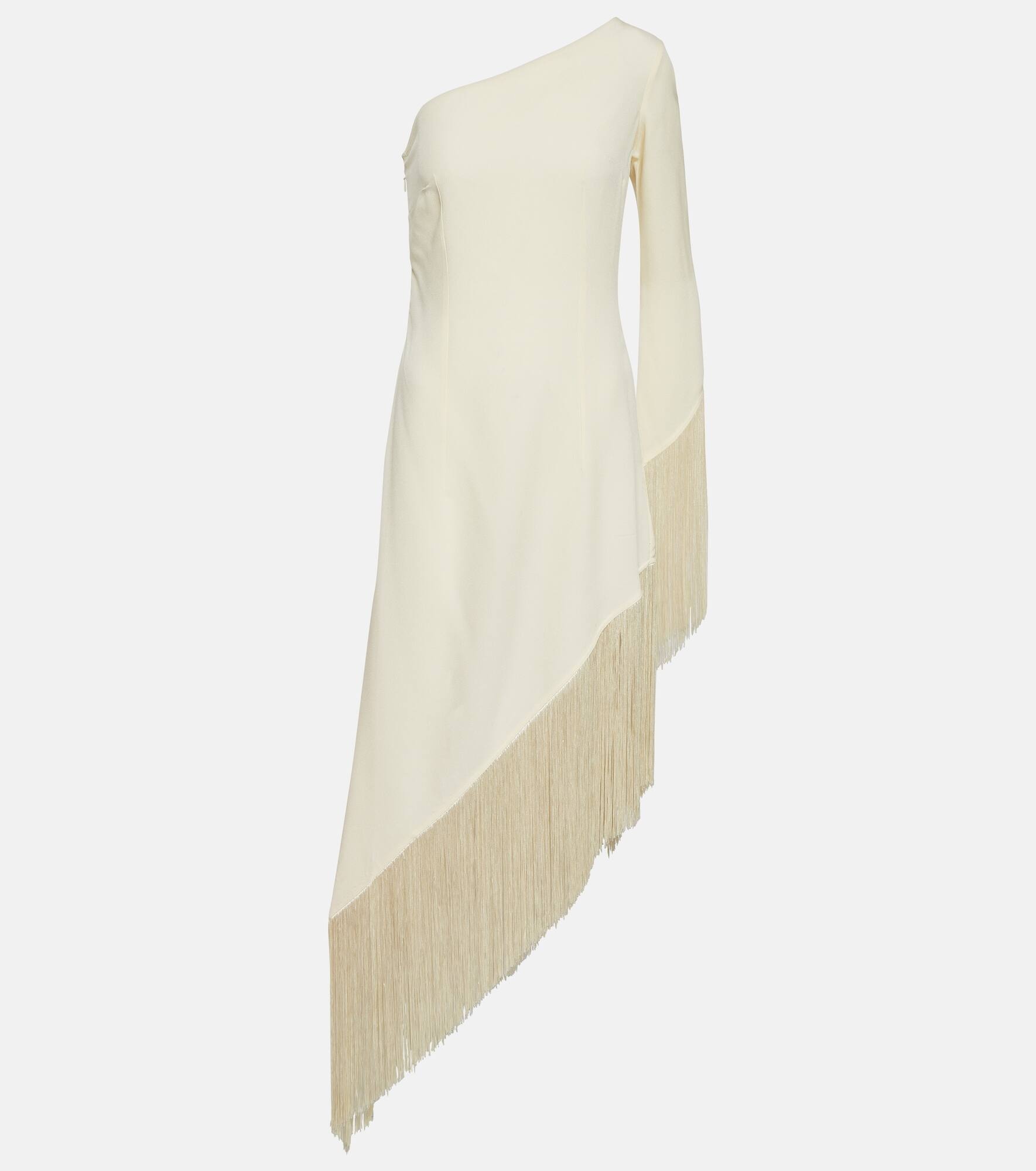 Aventador fringed one-shoulder midi dress - 1