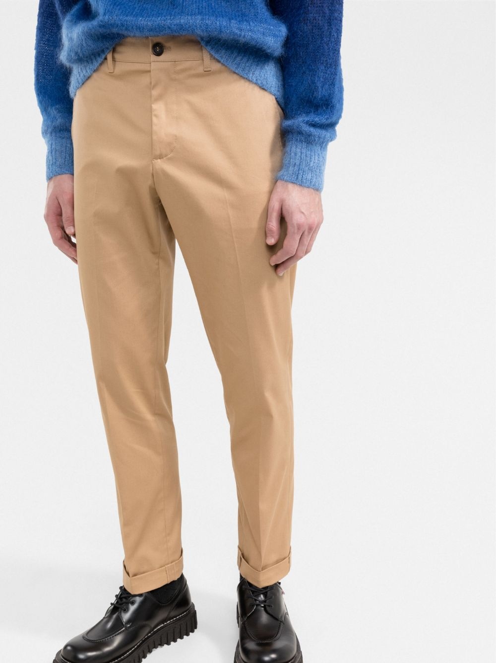 pressed-crease slim-cut chinos - 3