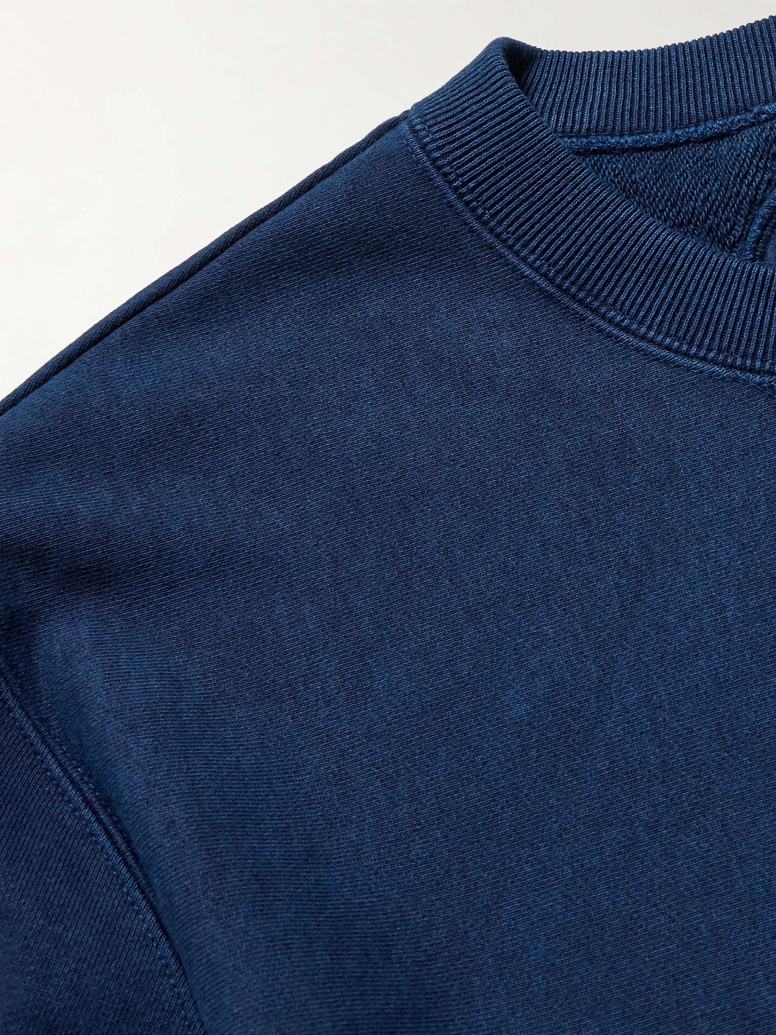 Indigo-Dyed Cotton-Jersey Sweatshirt - 4