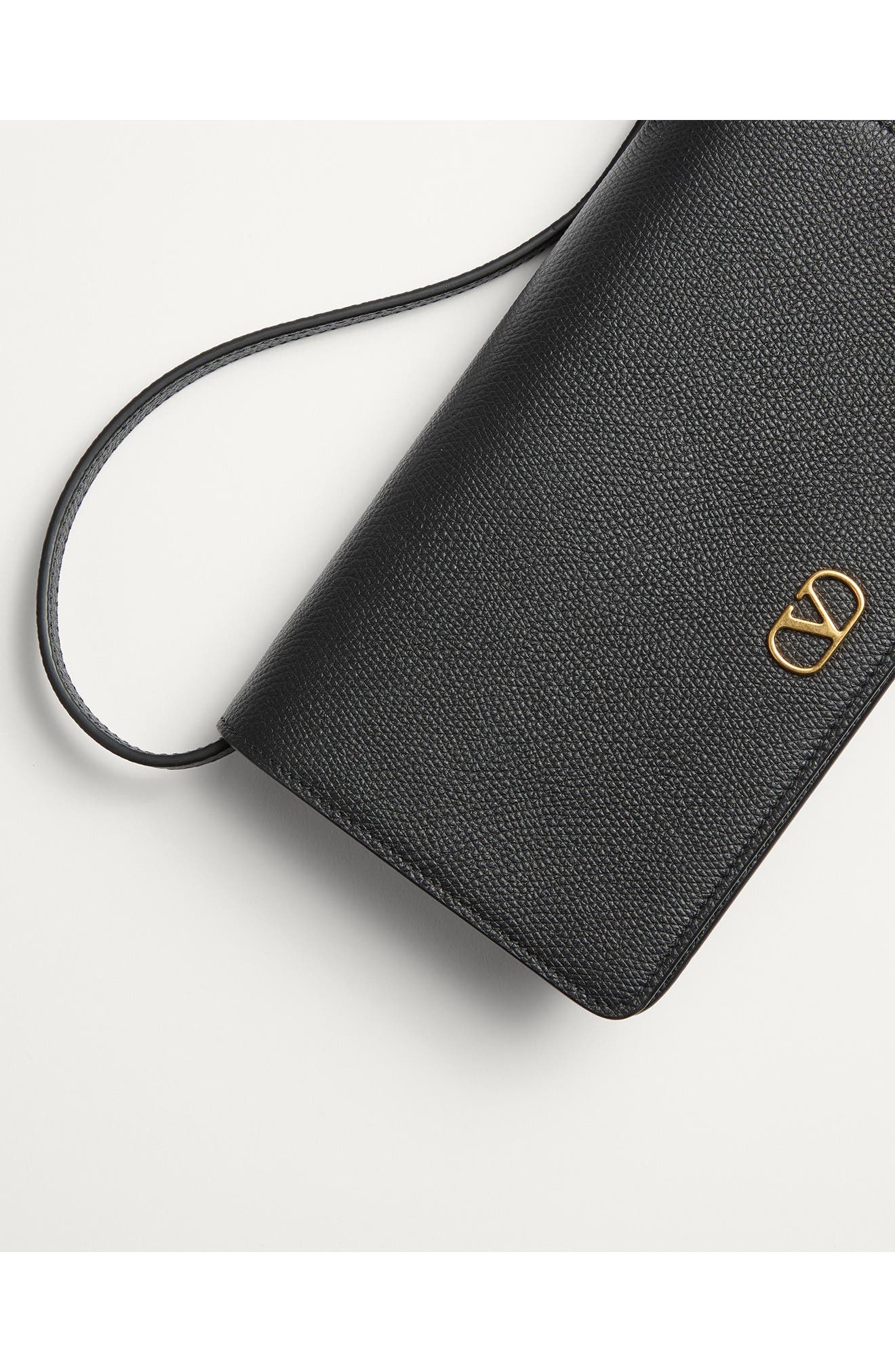 Valentino Garavani Mini VLOGO Leather Shoulder Bag in Black at Nordstrom - 6