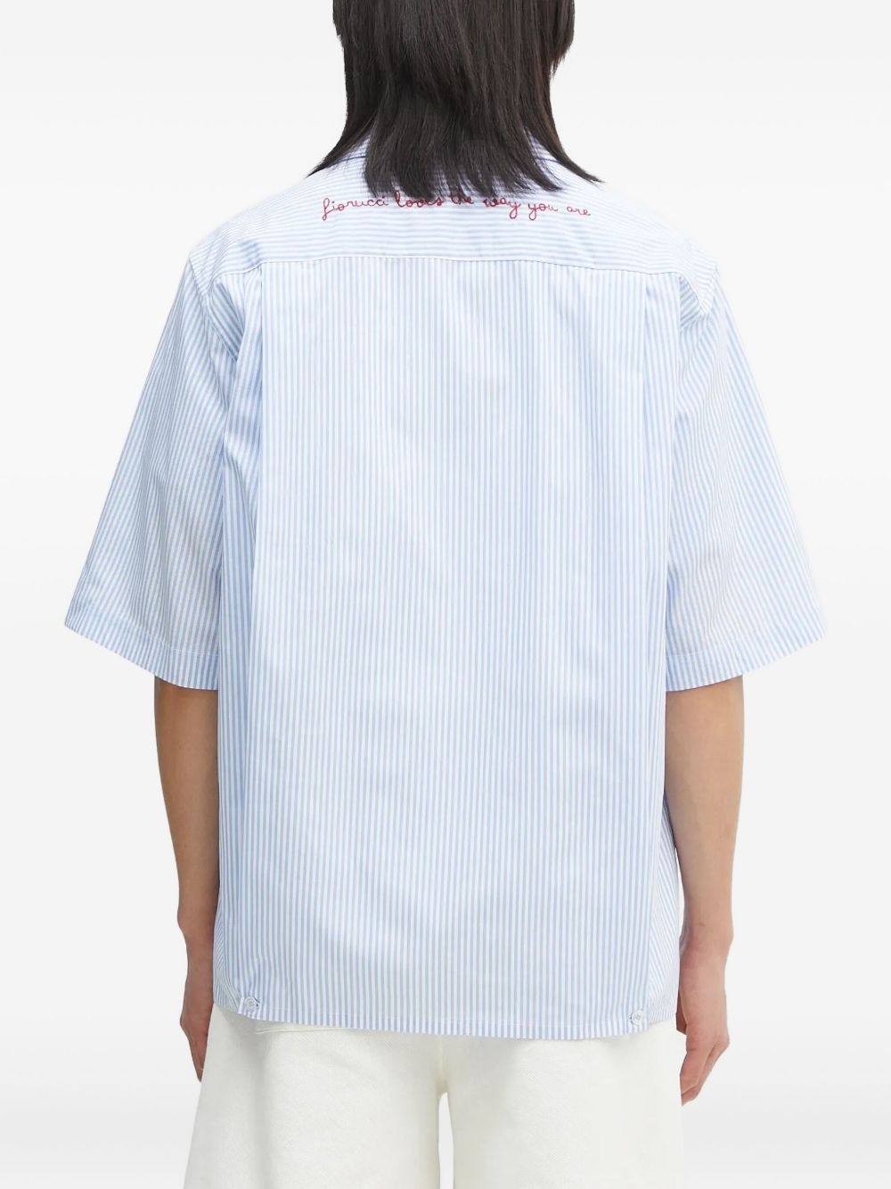 striped embroidered shirt - 4