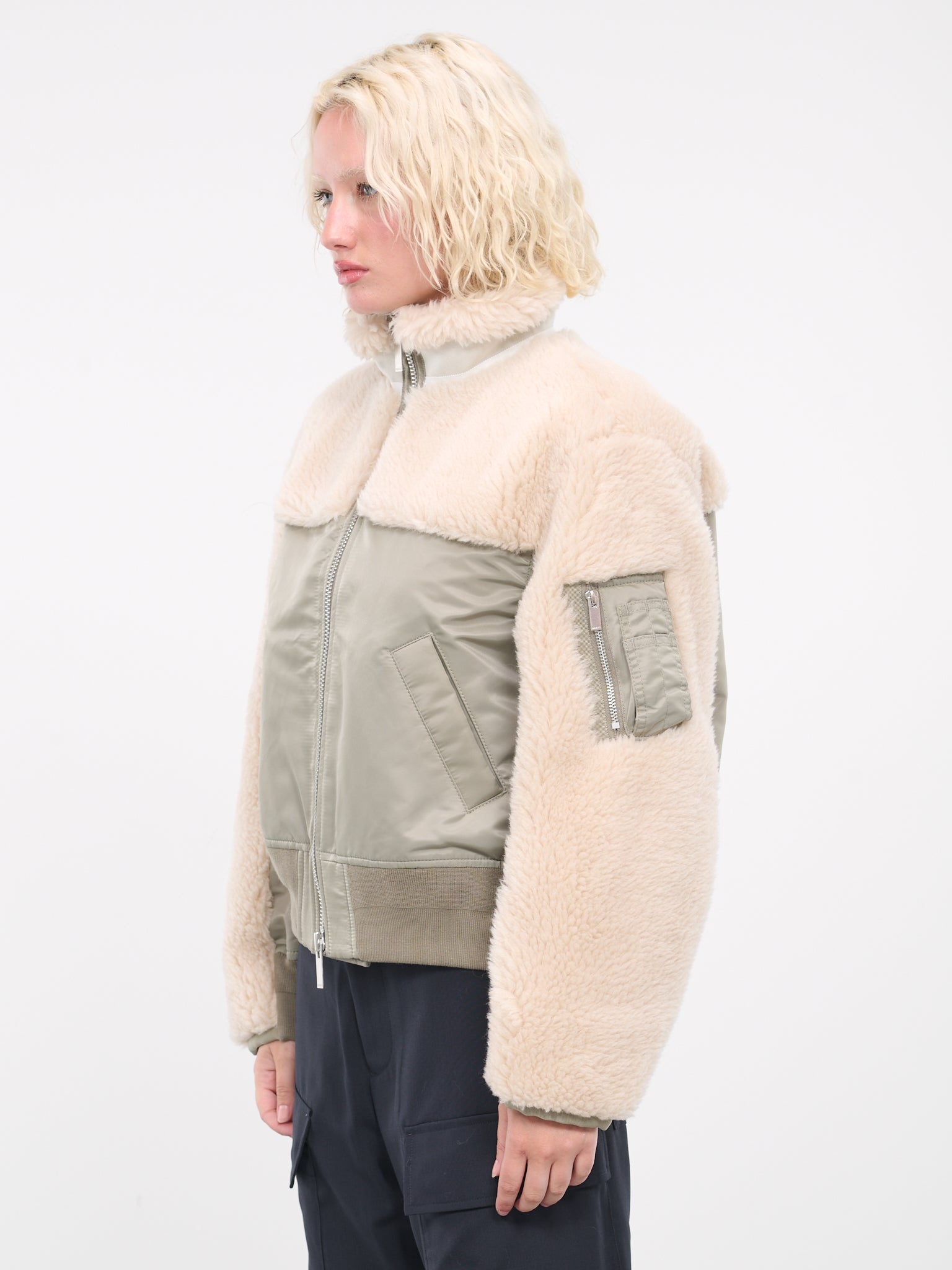 Faux Shearling Blouson - 2