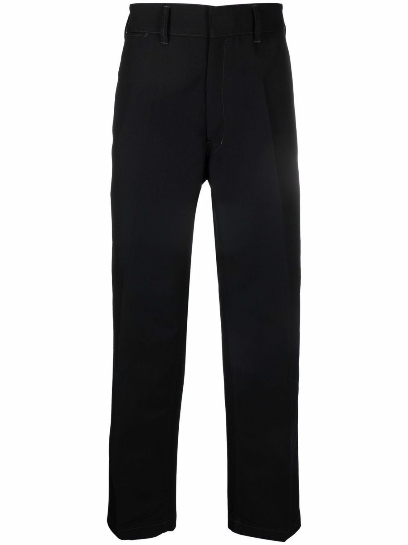 straight-leg relaxed trousers - 1