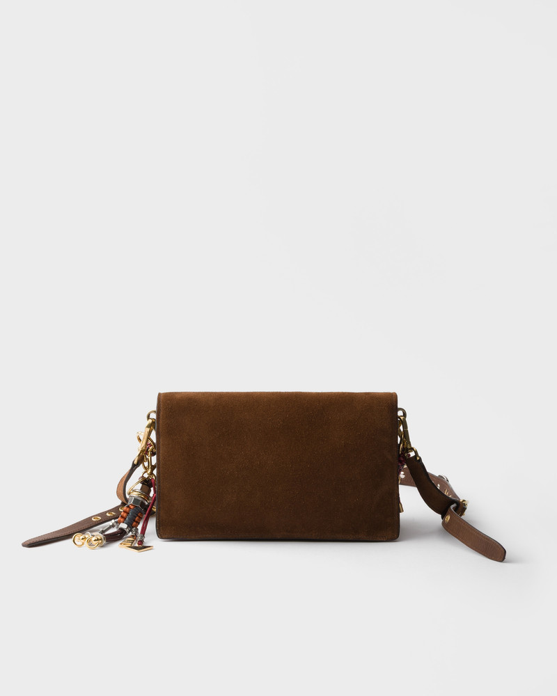 Prada Soft Sound small suede shoulder bag 3