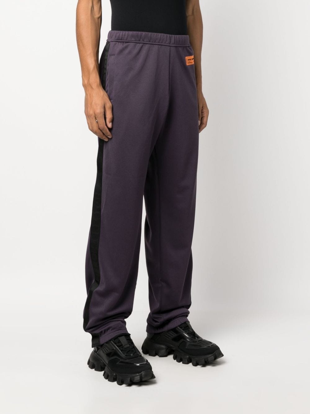 logo-patch track pants - 3