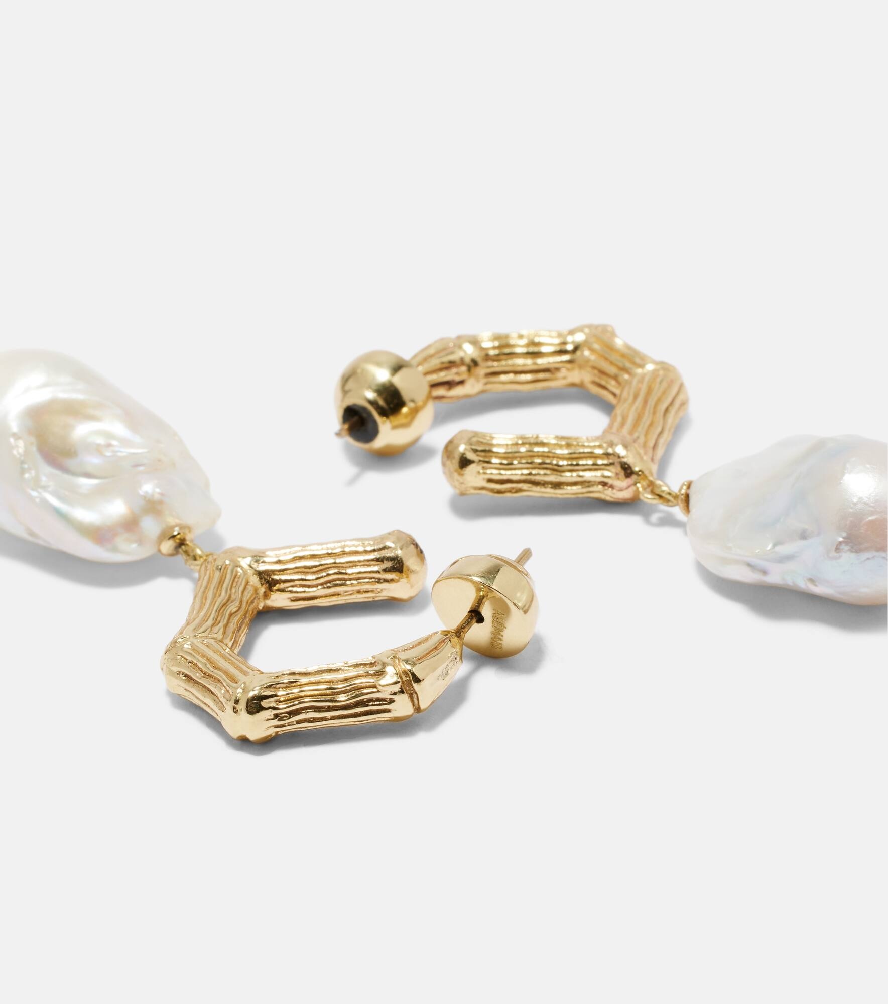 Team Spirit gold-plated earrings - 4