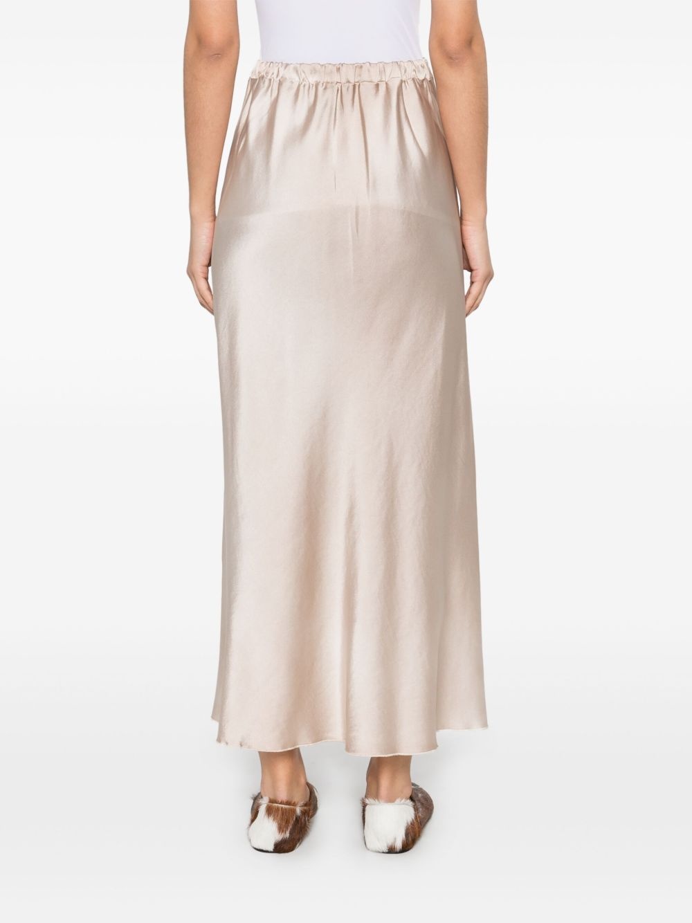 satin midi skirt - 4