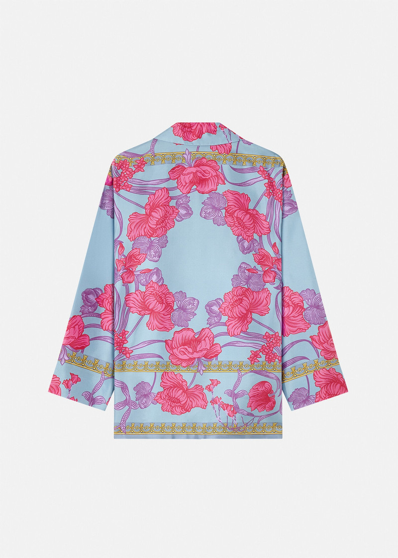 Acid Bouquet Silk Overshirt 3