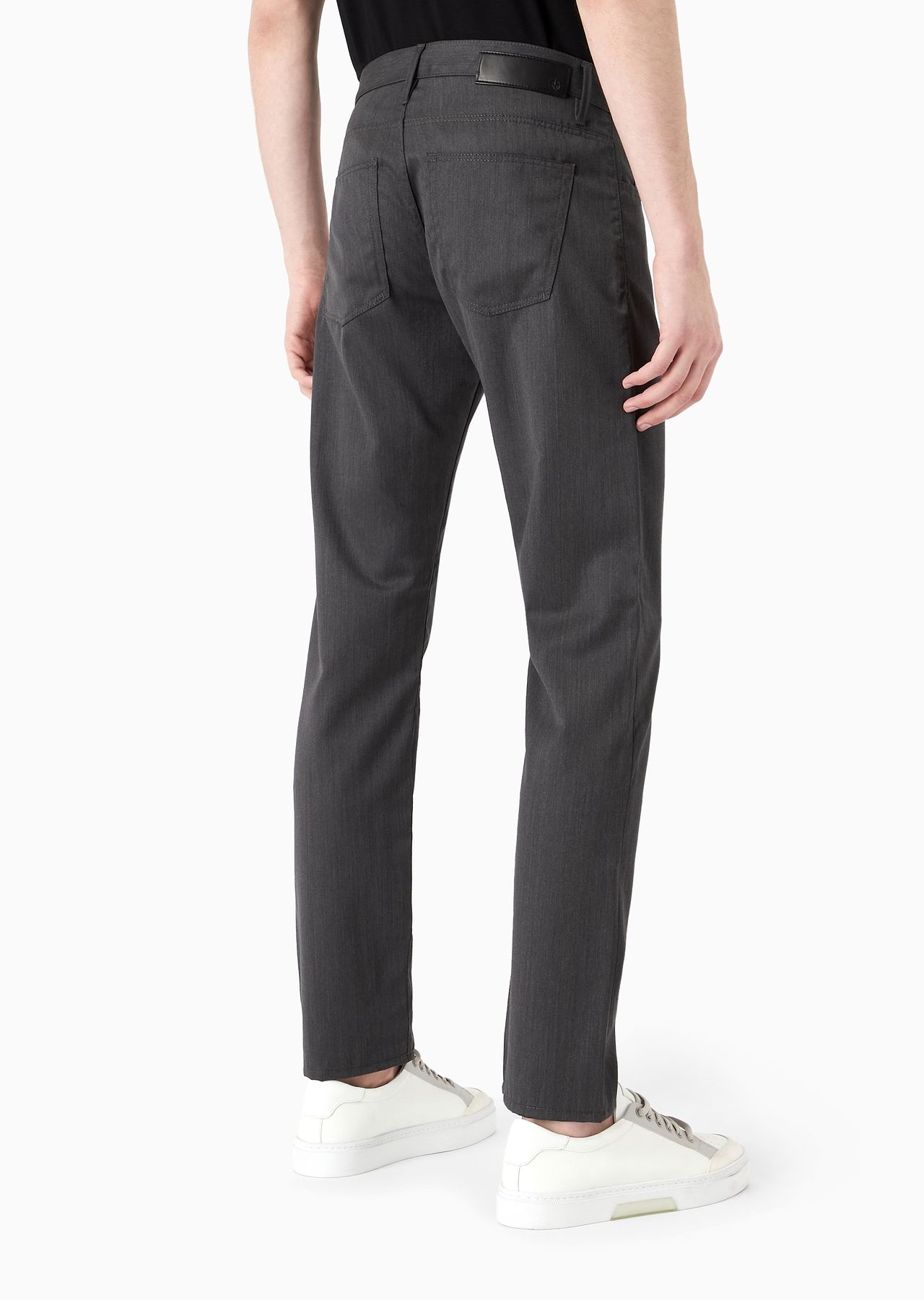 Five-pocket, regular-fit, virgin-wool trousers - 5