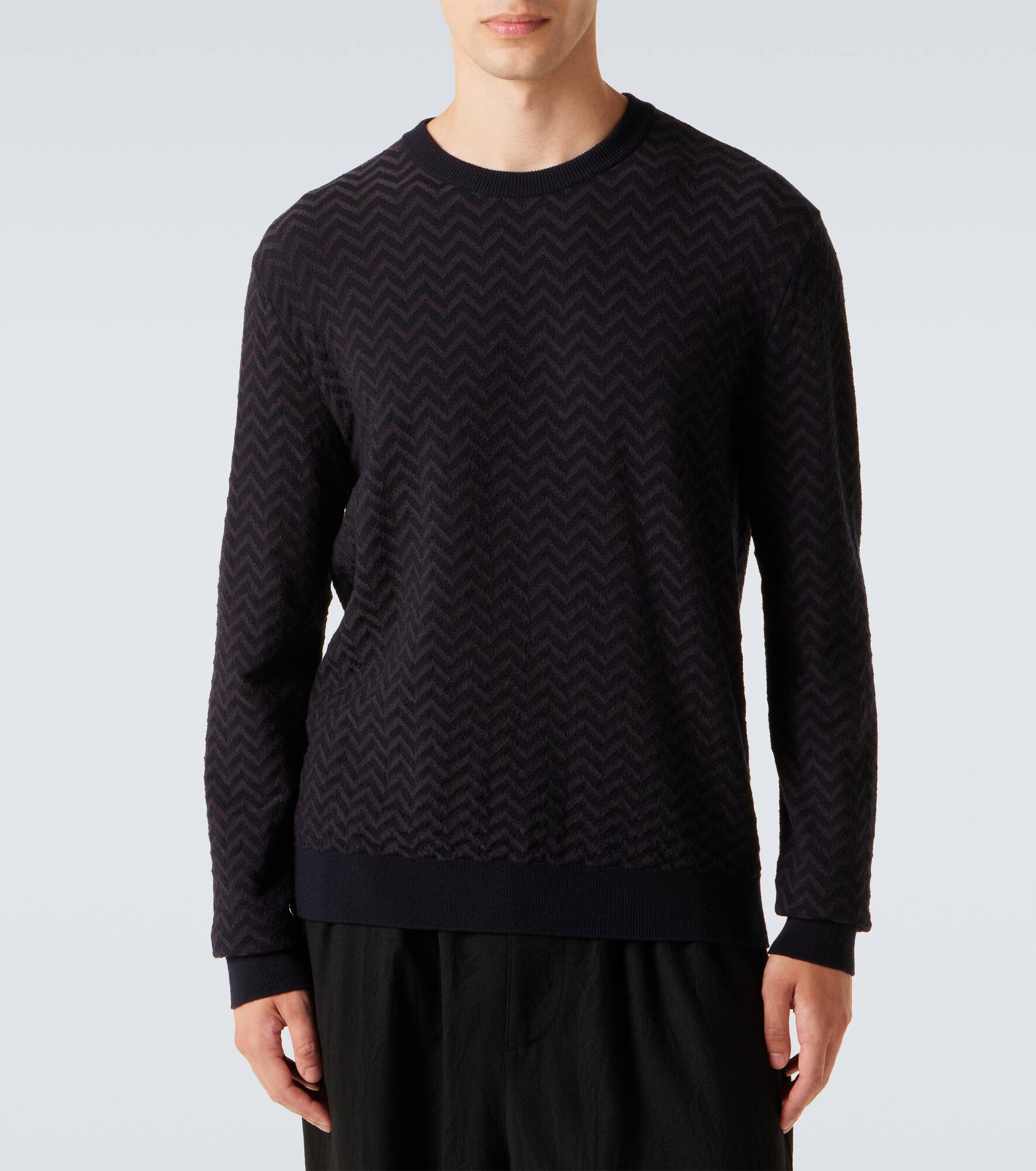 Striped wool-blend sweater - 3
