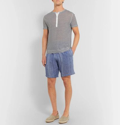 Vilebrequin Bolide Striped Linen and Cotton-Blend Drawstring Shorts outlook