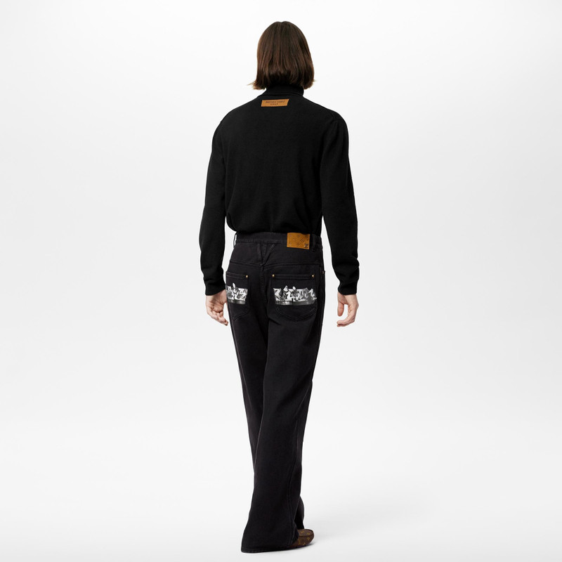 LV Graffiti Denim Pants 4