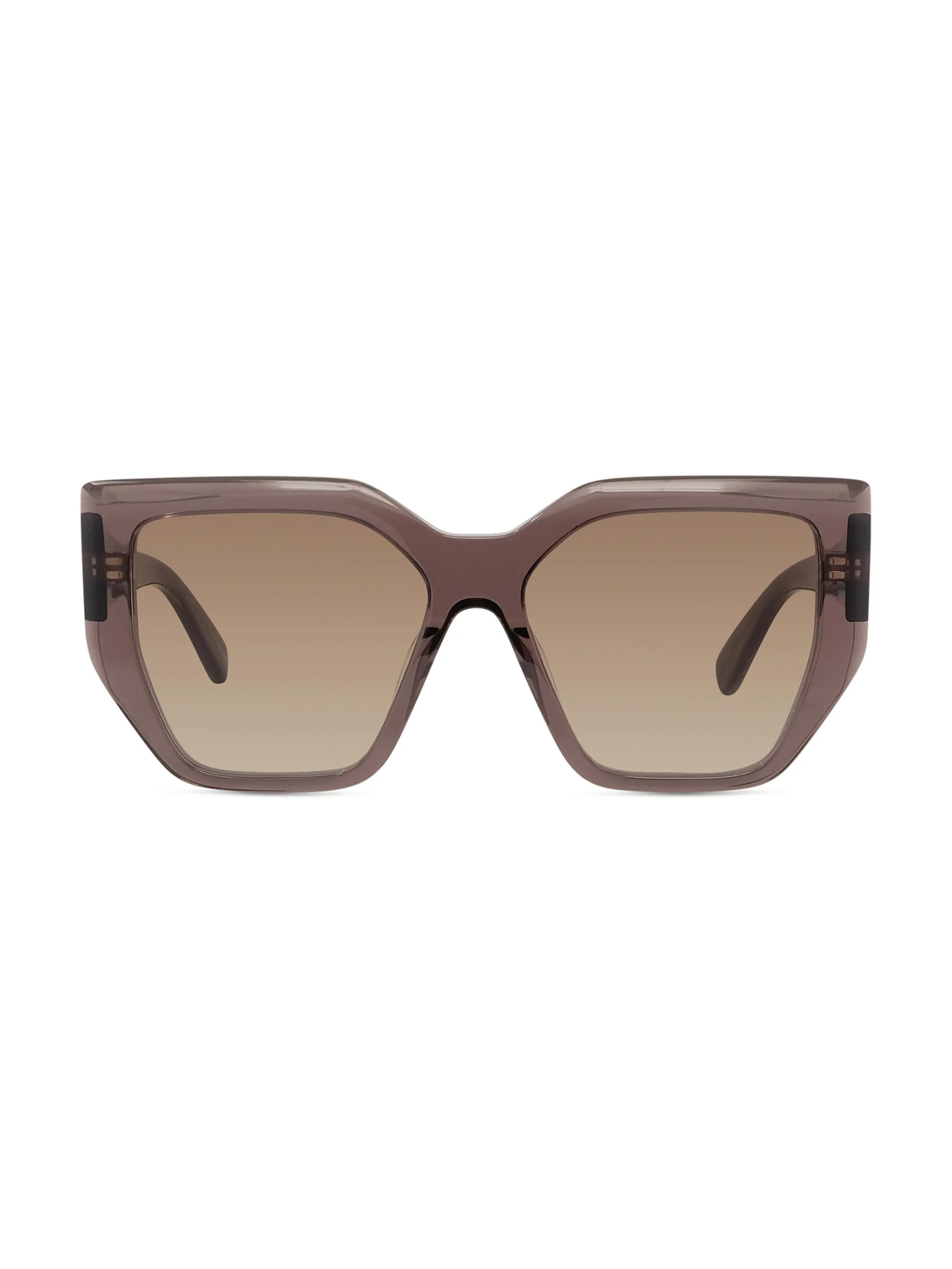 Women's 2001 54MM Geometric Sunglasses - Brown Transparent Mauve - 1