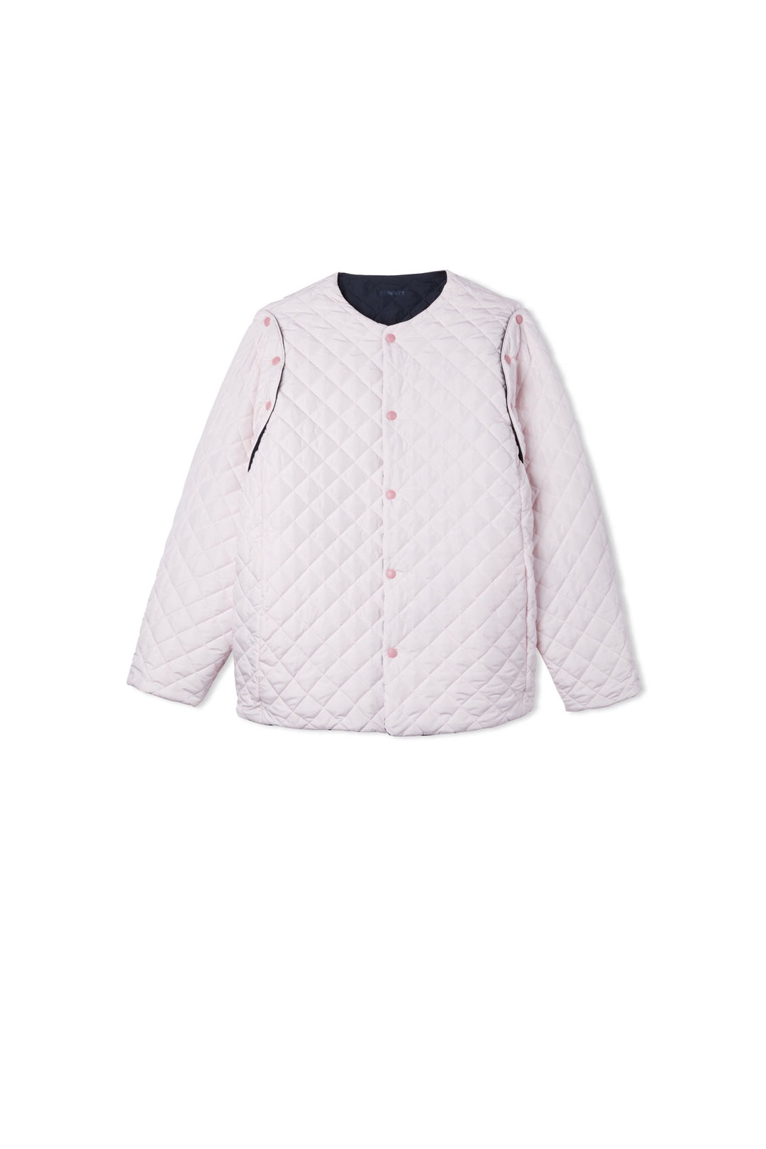 SHORT QUILTED JACKET / navy blue - 2