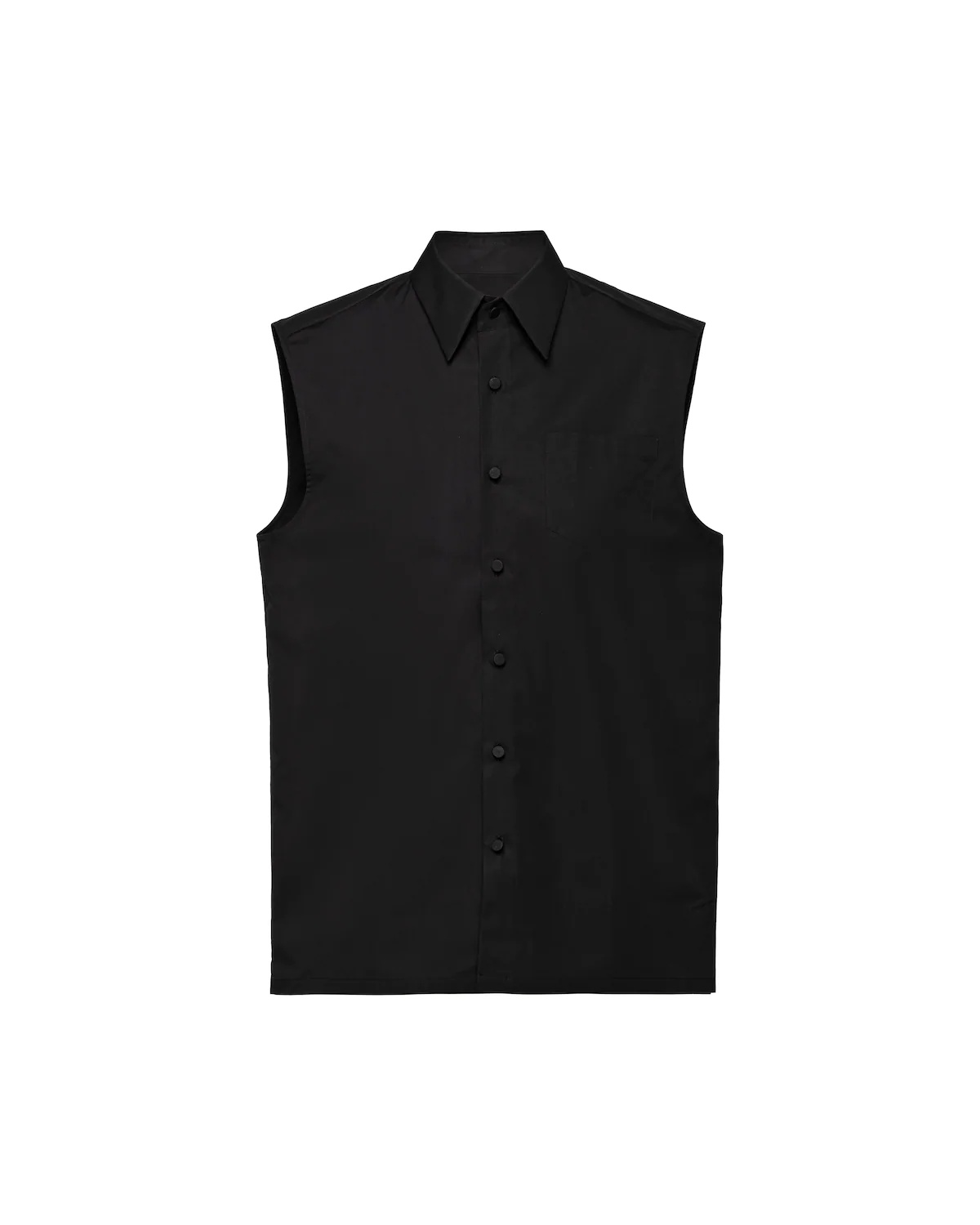 Sleeveless cotton shirt - 1