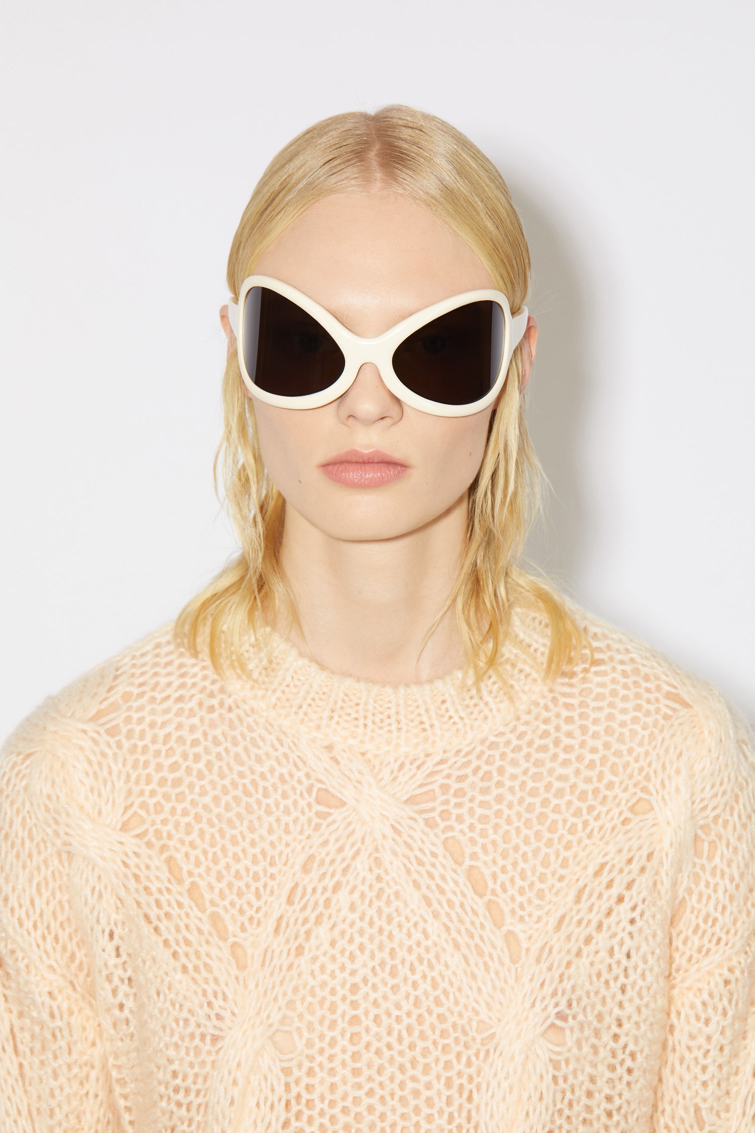 Cable knit sweater - Ivory white - 5