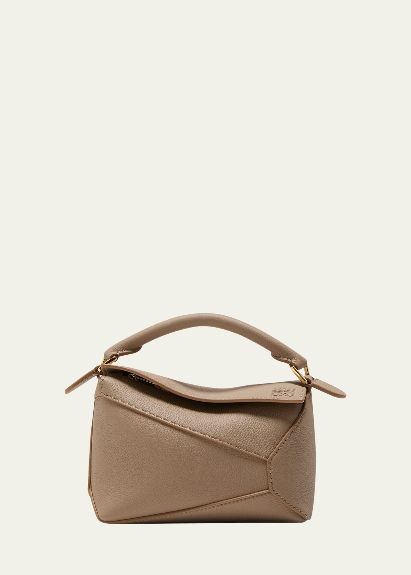 Mini Puzzle Edge Leather Shoulder Bag - 1
