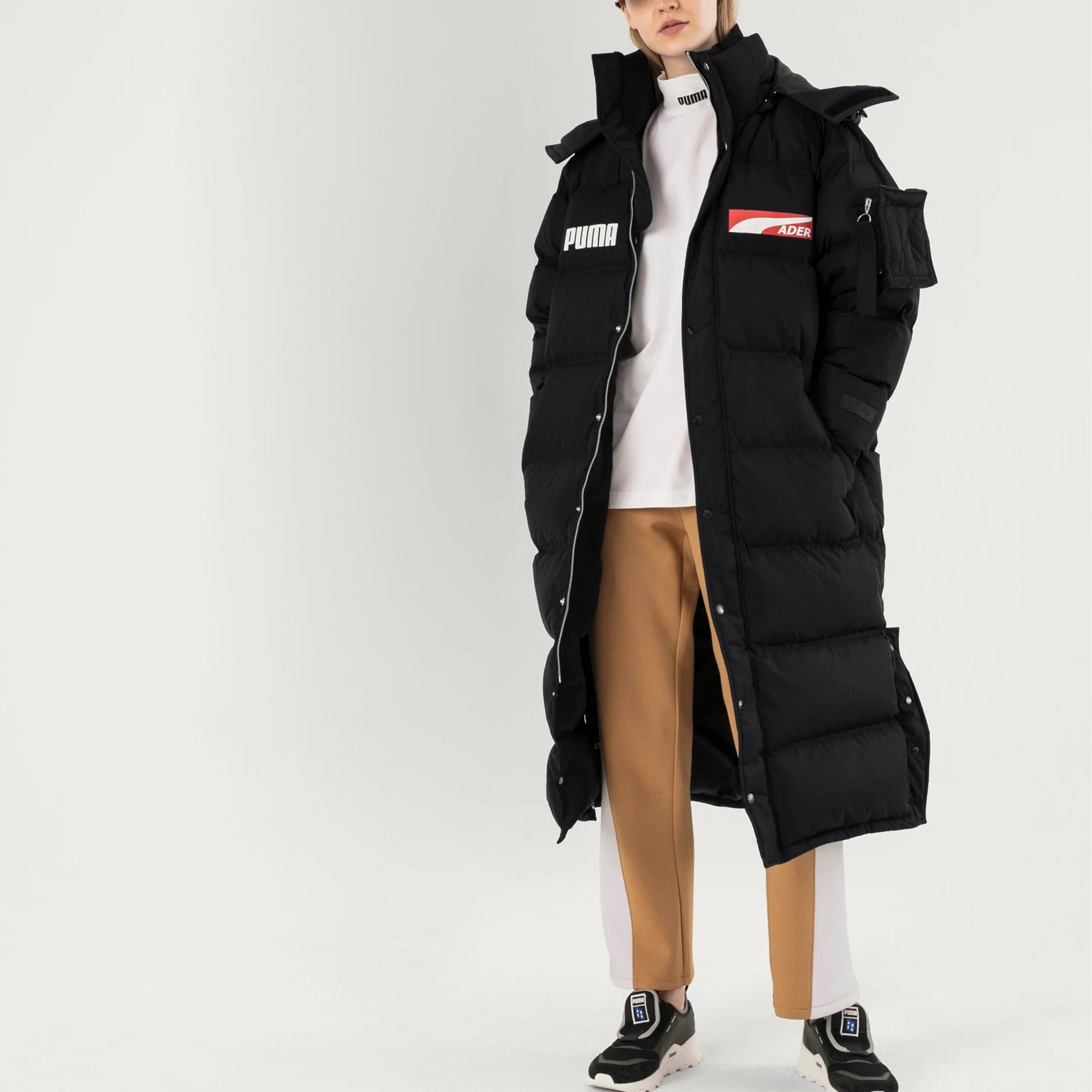 PUMA X Ader Error Down Coat 'Black' 576956-01 - 5