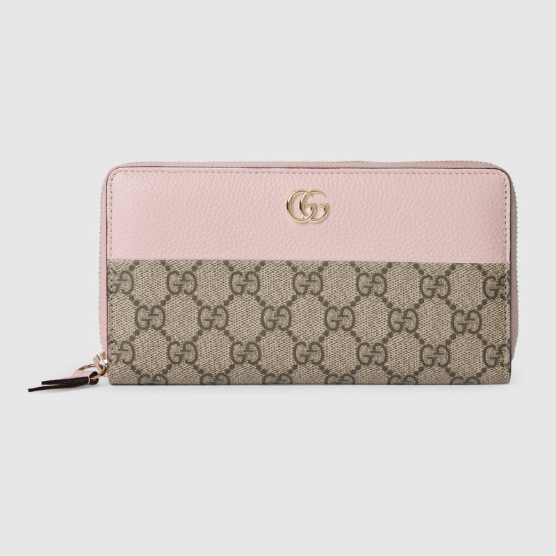 GG Marmont bi-color zip around wallet 1