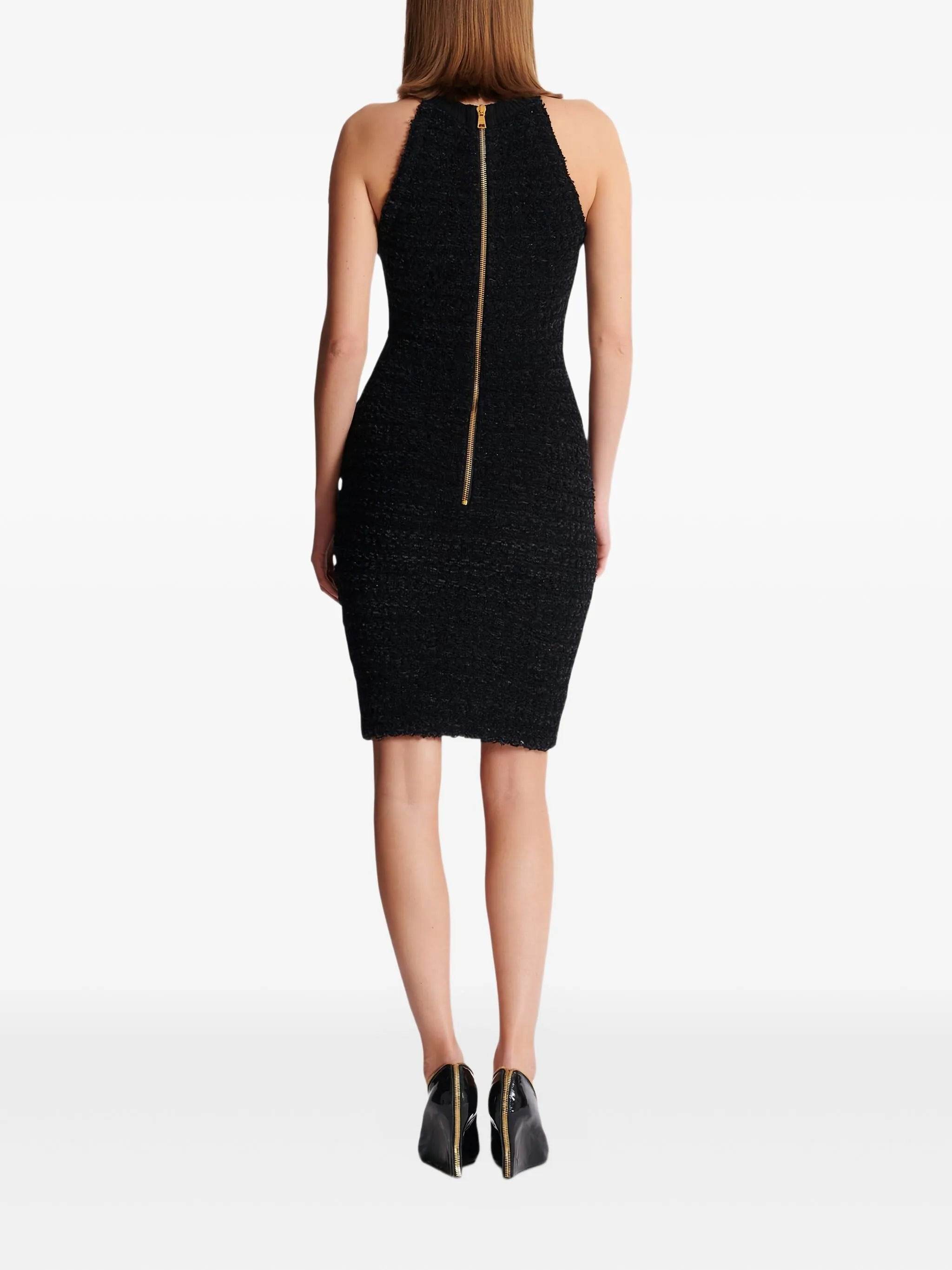 Balmain Buttoned-pocket Tweed Mini Dress - 3