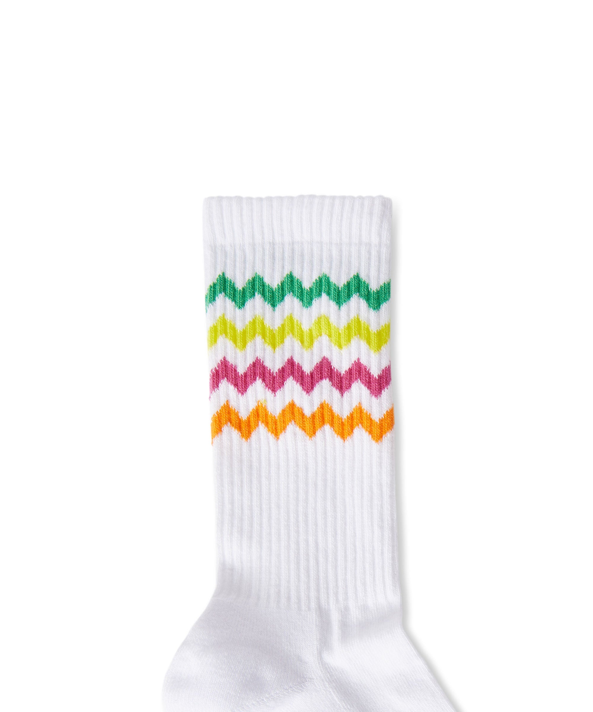 Solid color cotton socks with multicolor details - 2