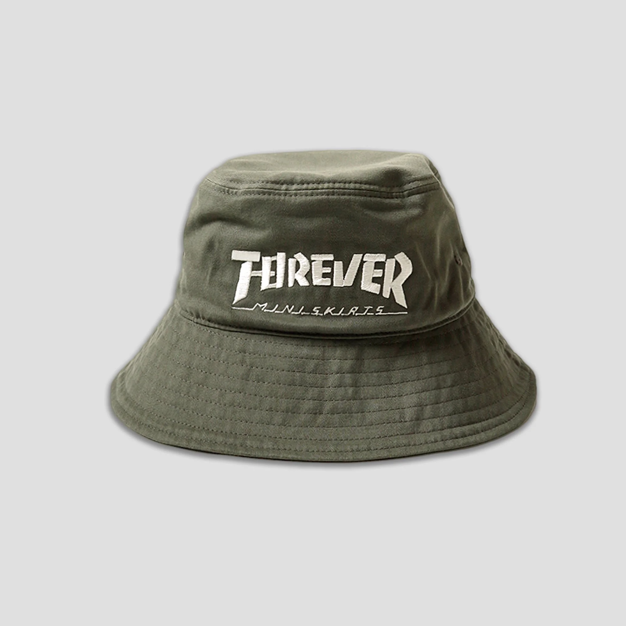 BRUSHED TWILL BUCKET HAT (LONG BRIM) - FOREVER MINI SKIRT - 1