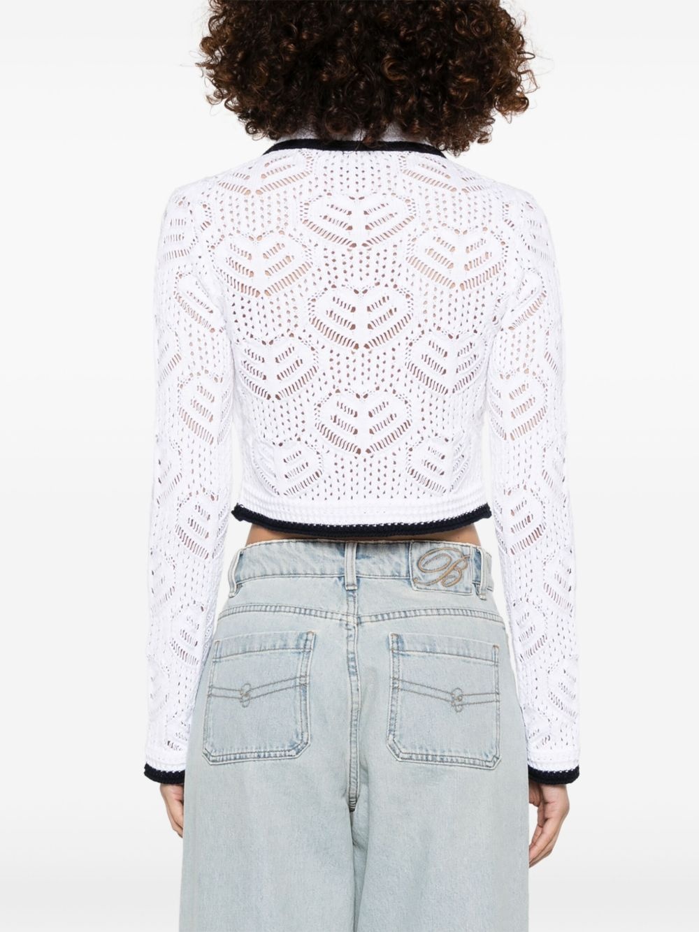 open-knit cardigan - 4