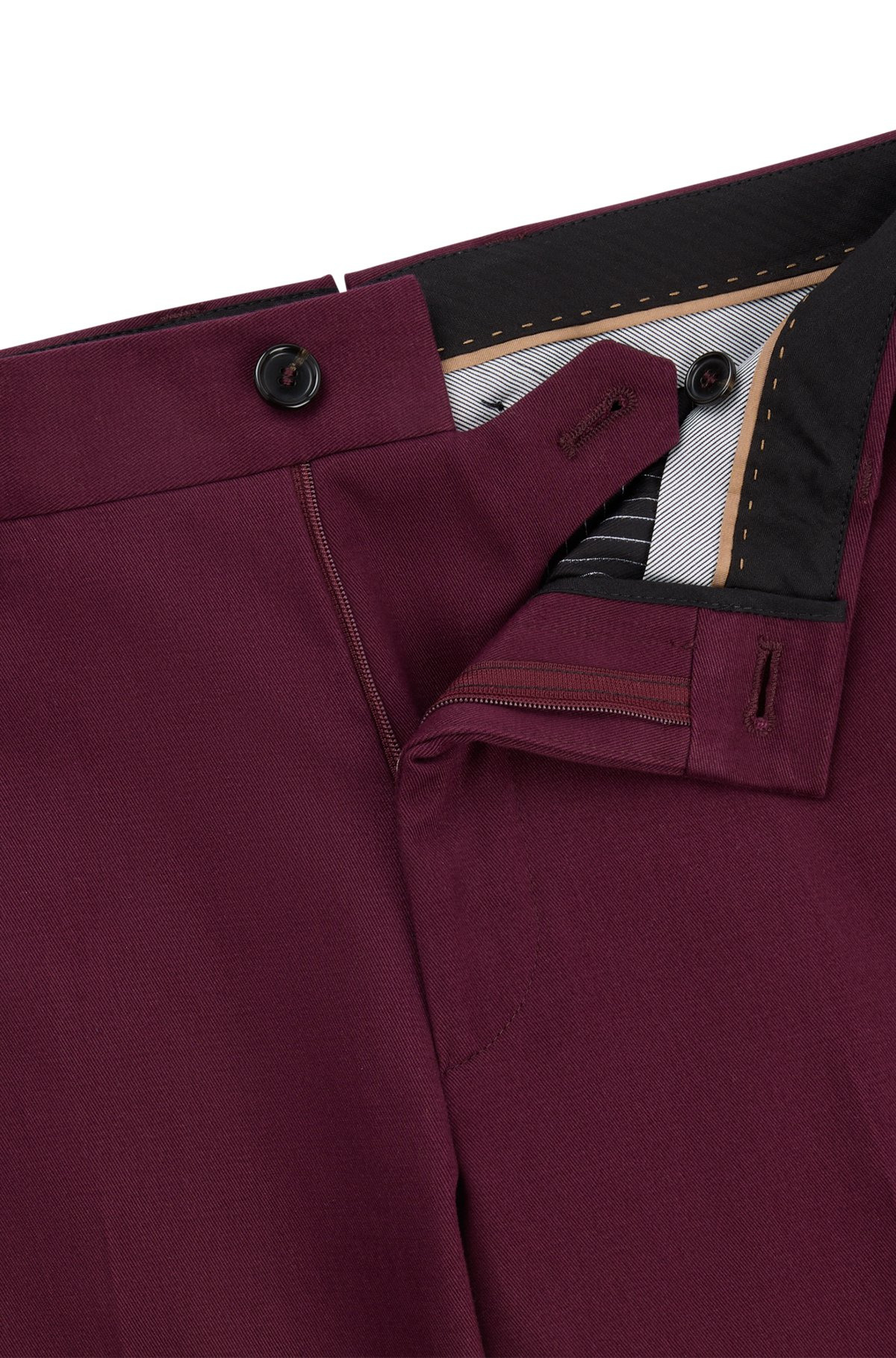 SLIM-FIT TROUSERS IN COTTON, CASHMERE AND STRETCH - 6