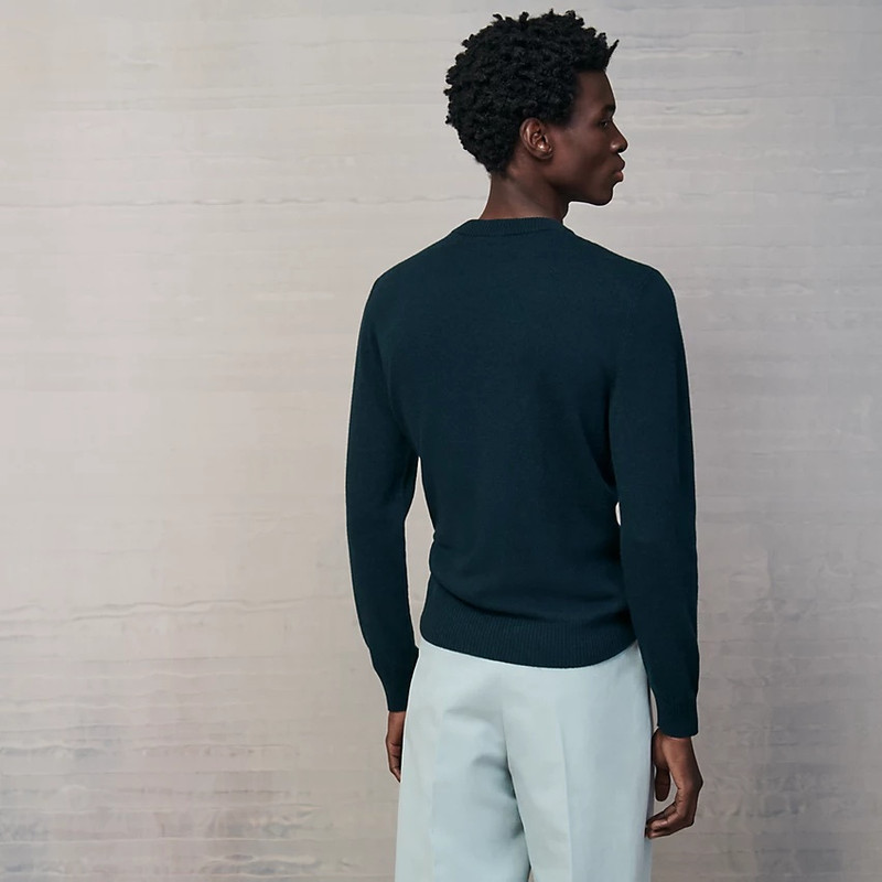 Hermès "Jeux de points H en Biais" crewneck sweater outlook