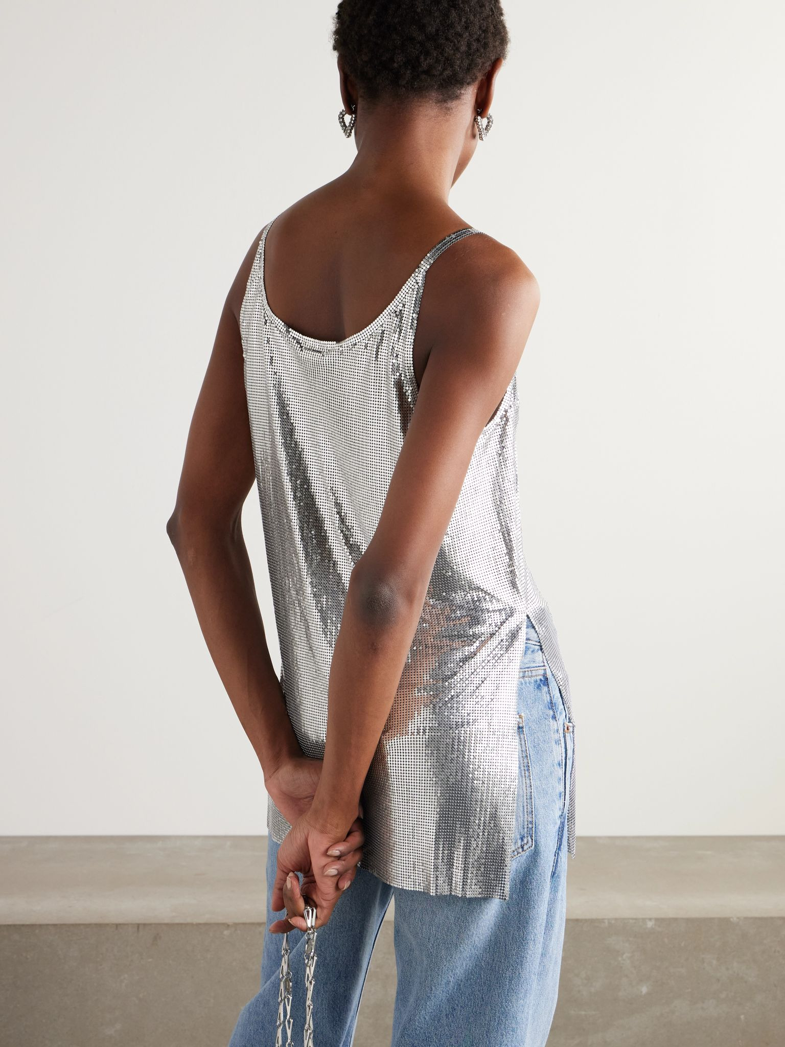 Chainmail tank Silver - 3