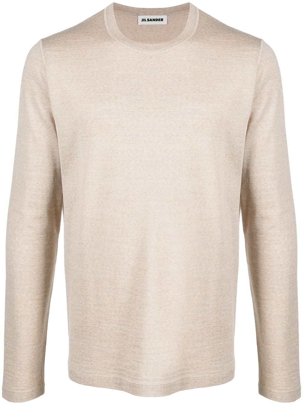 fine knit crew neck jumper - 1