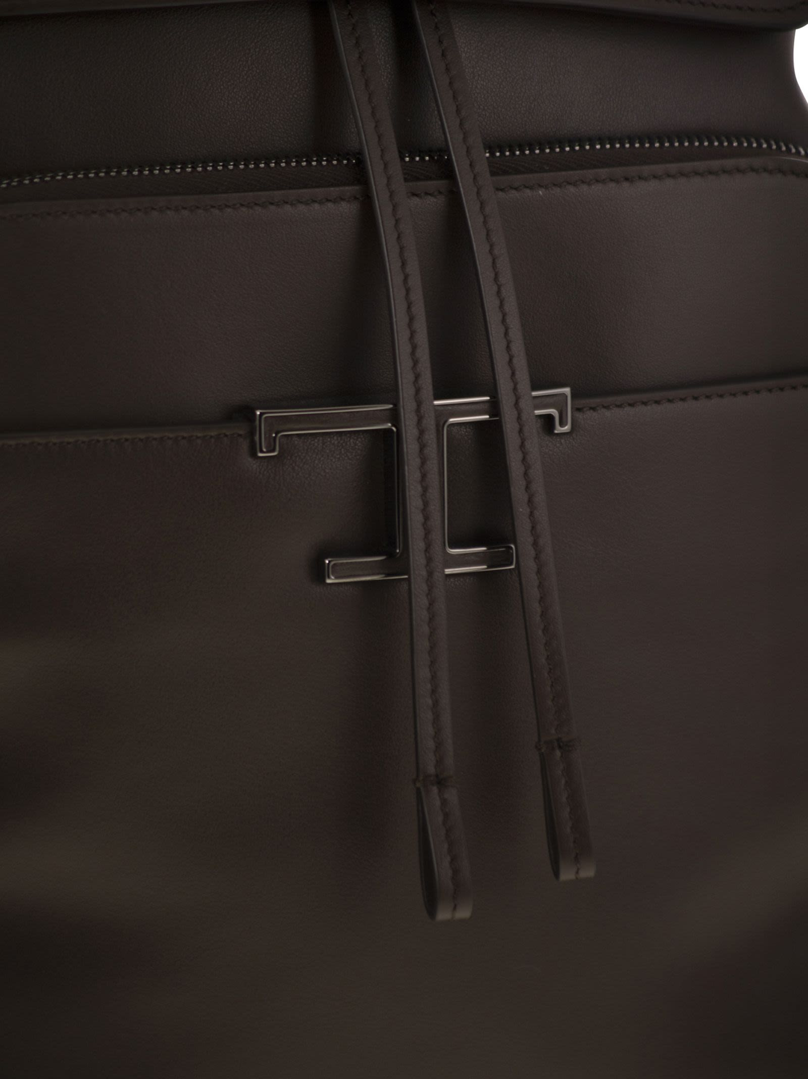 Tod's Men T Timeless Medium Leather Backpack - 5