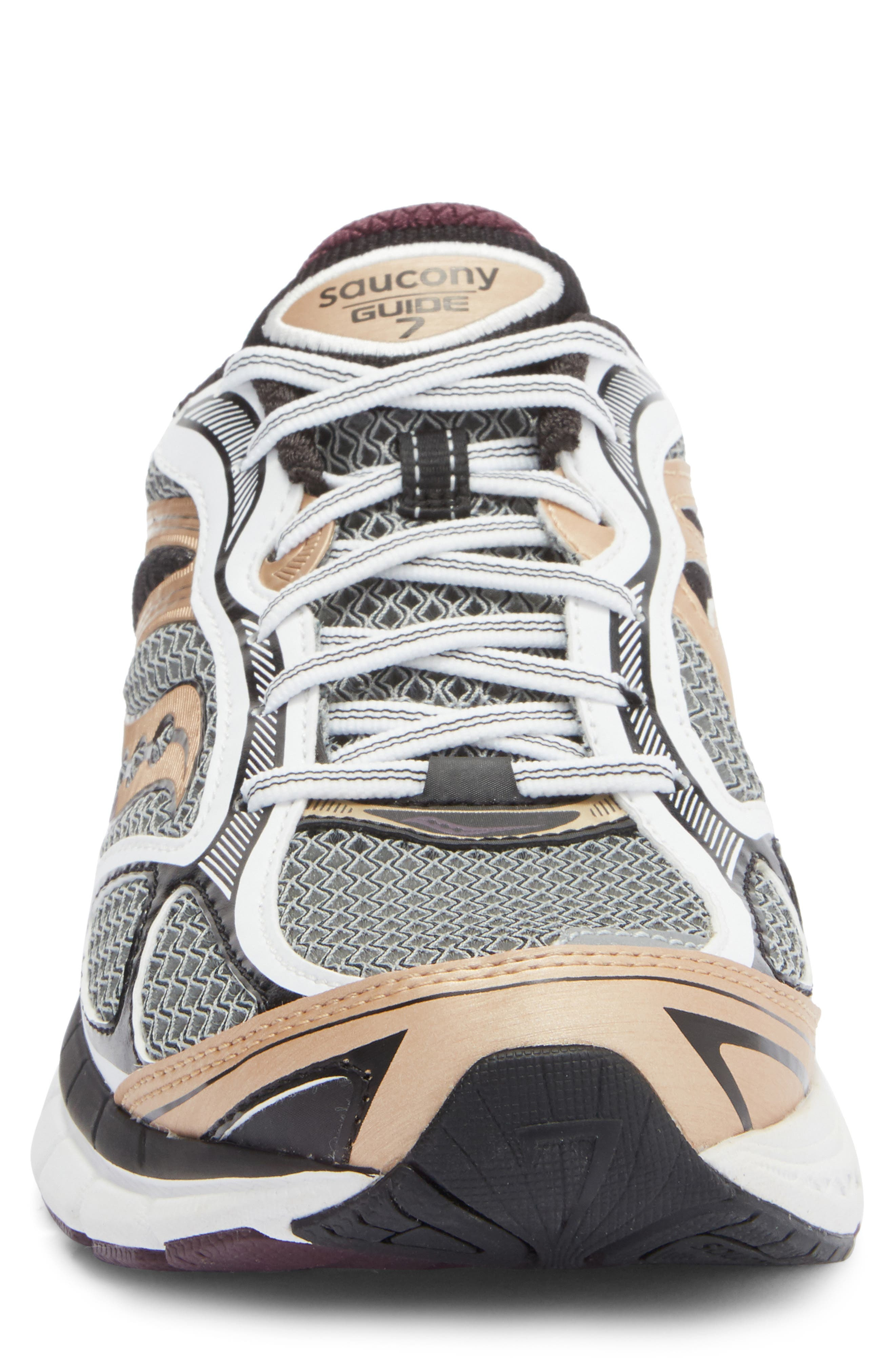 Saucony Gender Inclusive ProGrid Guide 7 Sneaker in White/Bronze at Nordstrom - 4