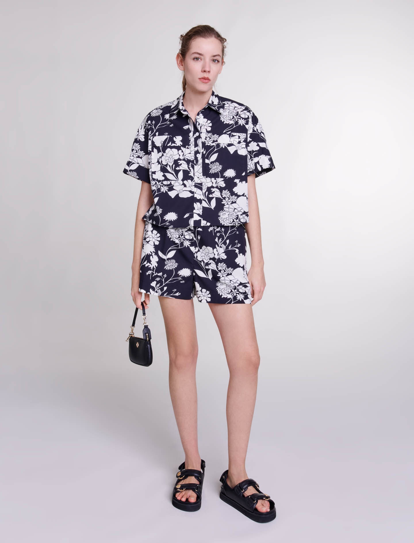 Patterned cropped shirt - 2